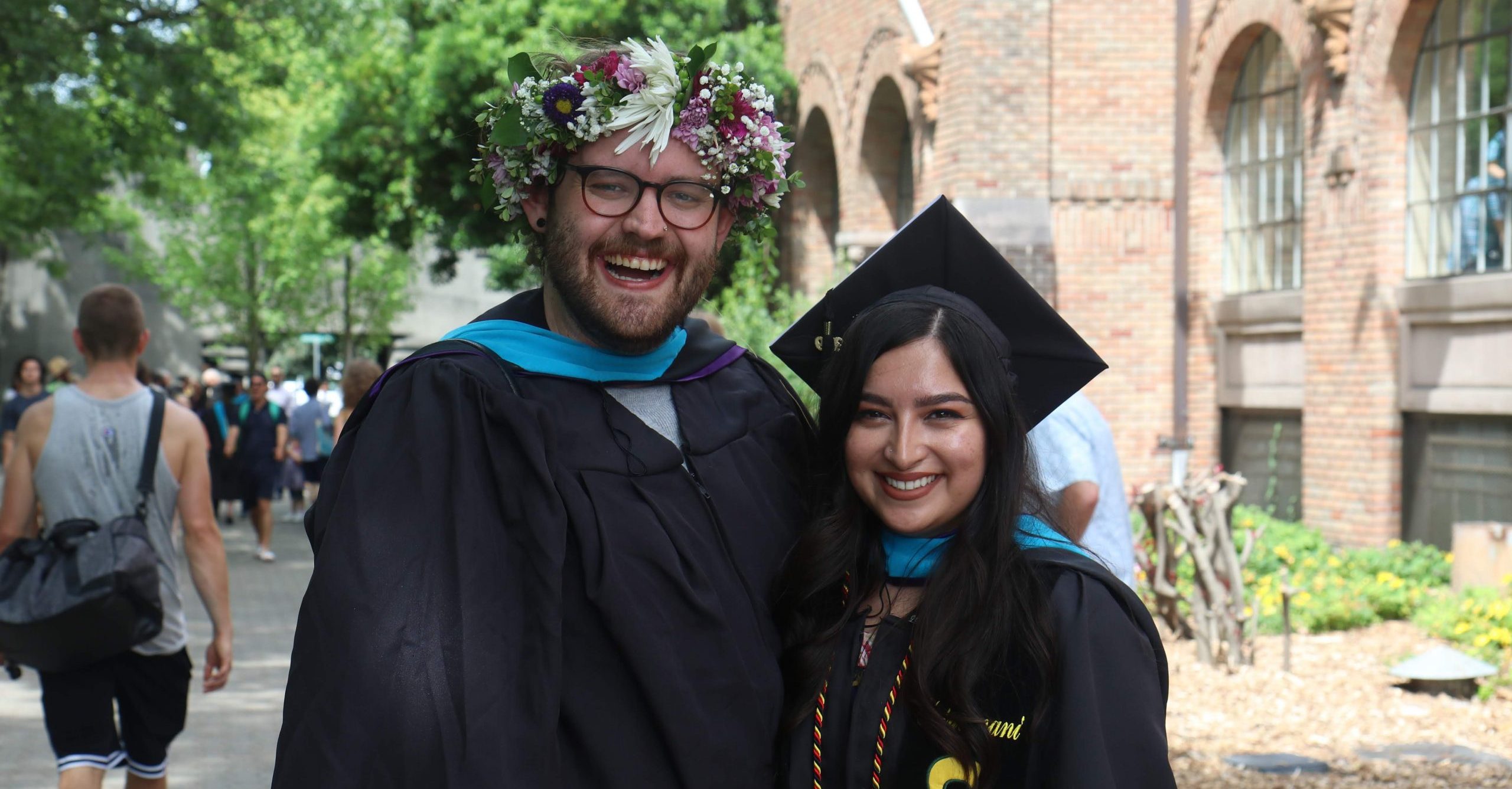 two graduating students