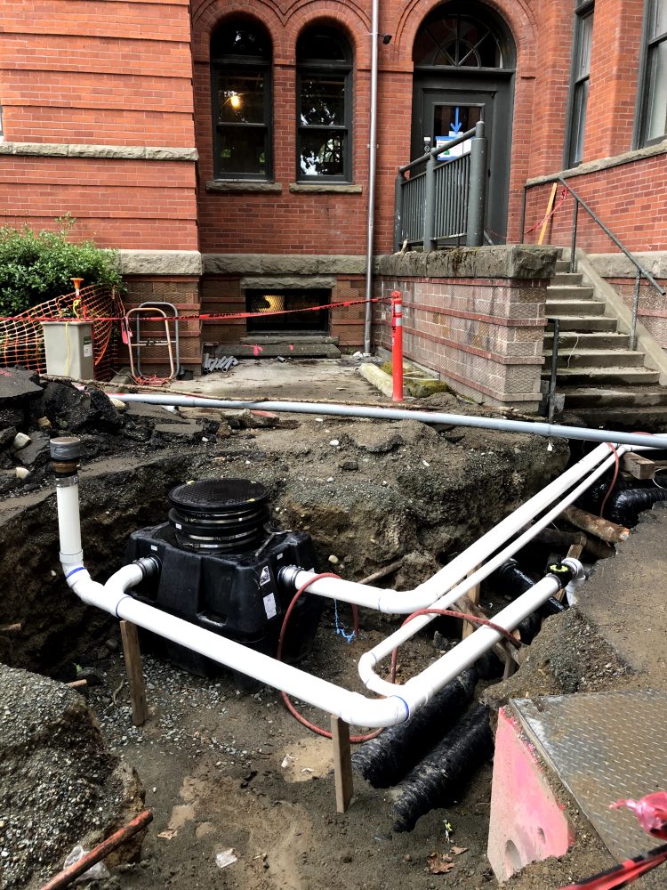 Parrington Underground plumbing