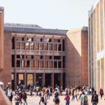 students in front of odegaard