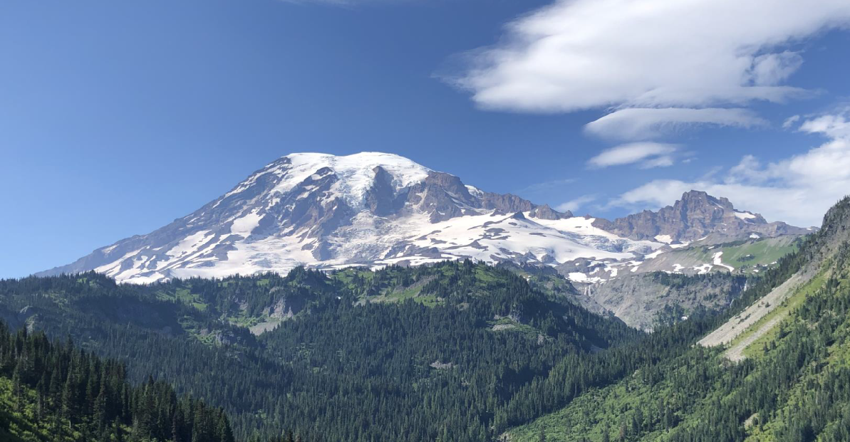 Mount Rainier on a sunny day