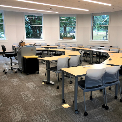 empty classroom