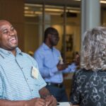 Student enjoying one-on-one interactions with Faculty