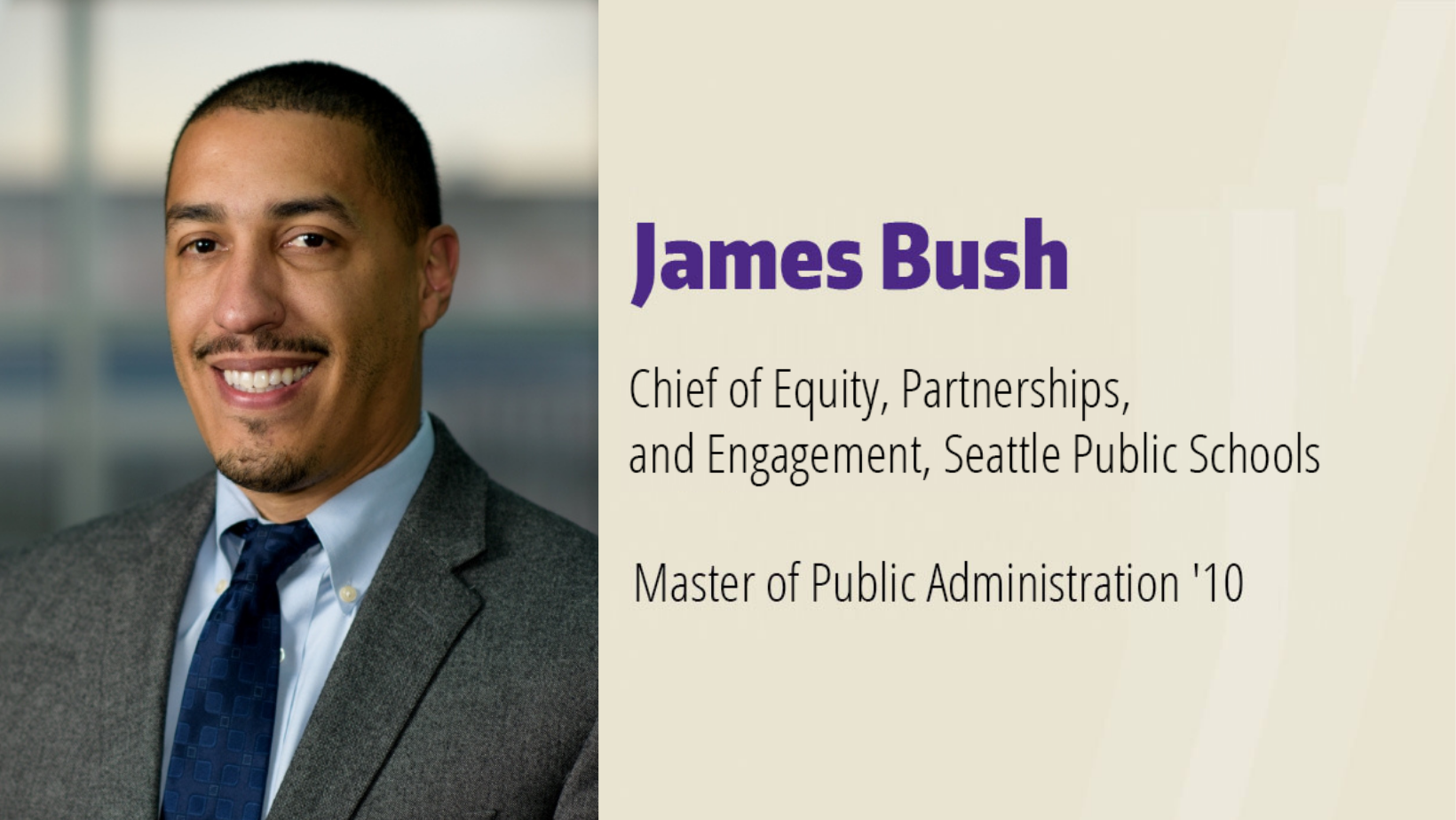 Alumni Profile James Bush