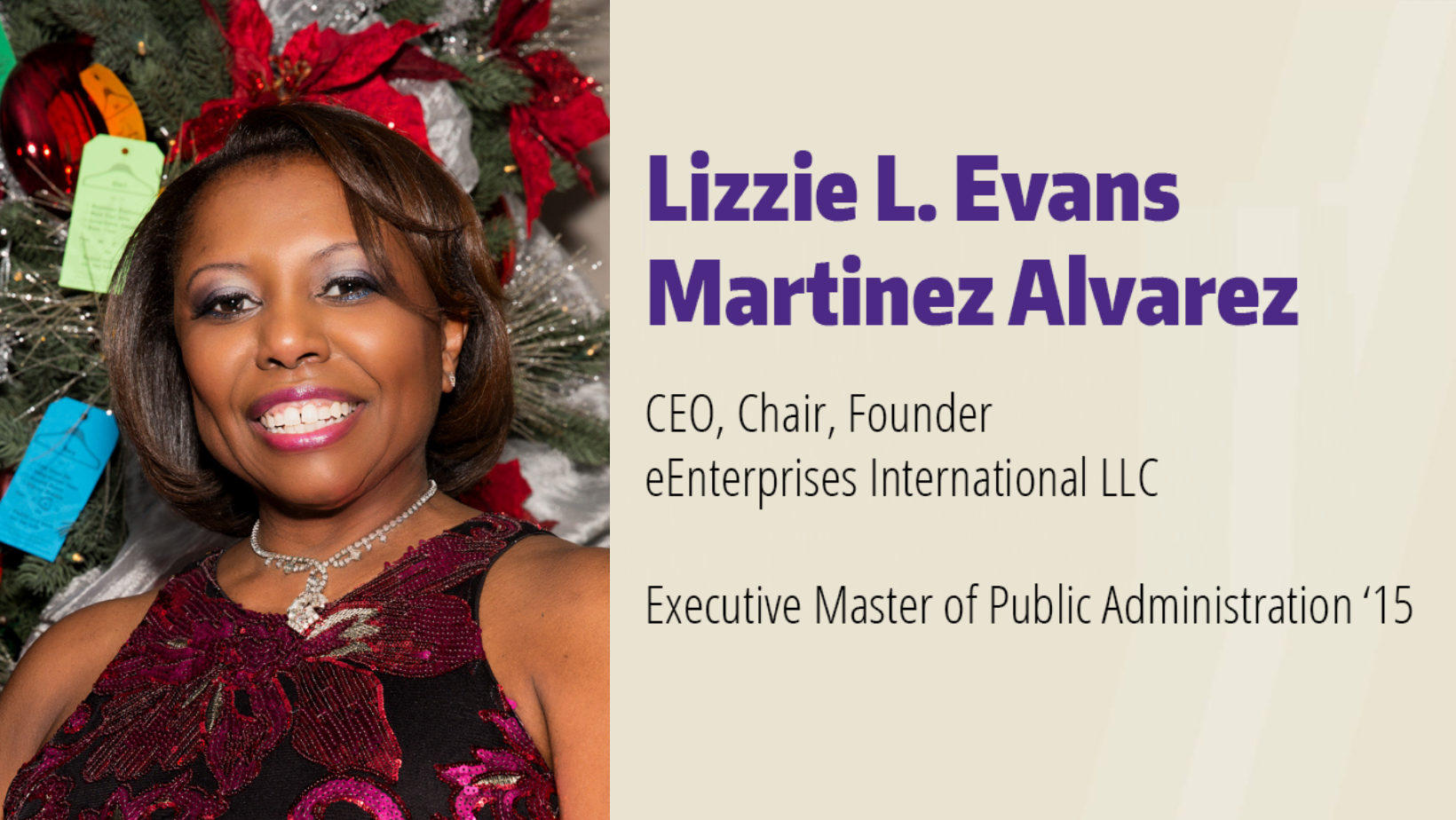 Alumni Profile Lizzie L. Evans Martinez Alvarez