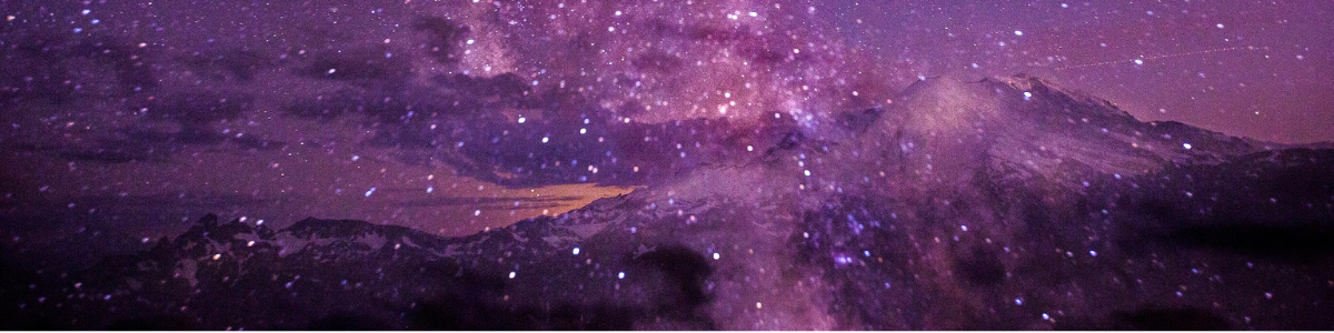 Mount Rainier and the Milky Way