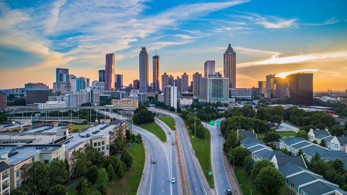 Atlanta, Georgia Skyline at sunset