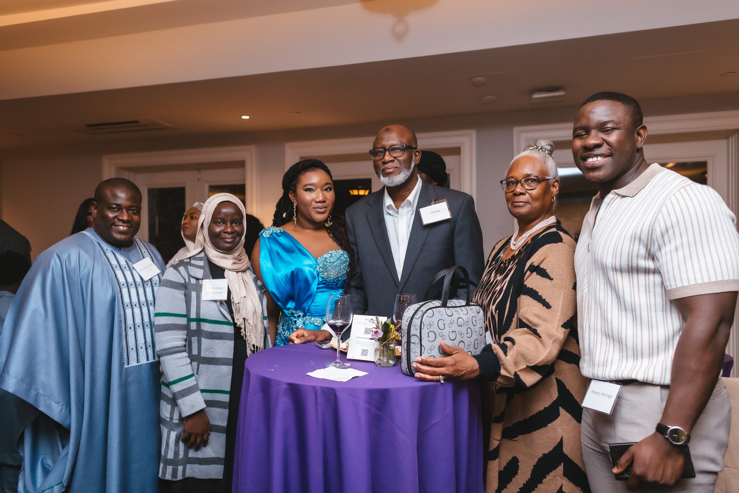Awardee Pa Ousman Joof and Guests at Leadership Awards