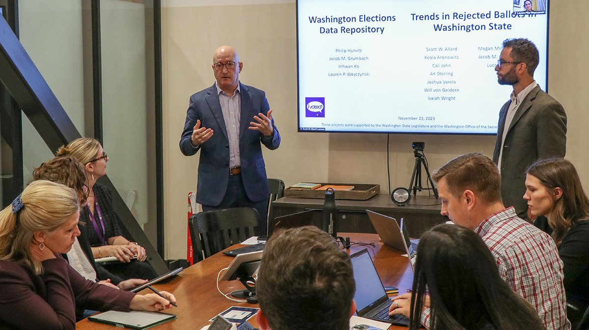 Researchers present their findings on rejected mailed ballots in Washington State