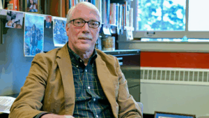 Pat Dobel sitting in his office
