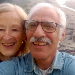 Bob with his wife, Melinda, on the Oregon coast.
