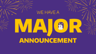 We have a major annoucement