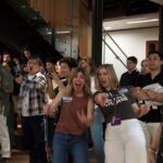 People celebrating at Party in Parrington