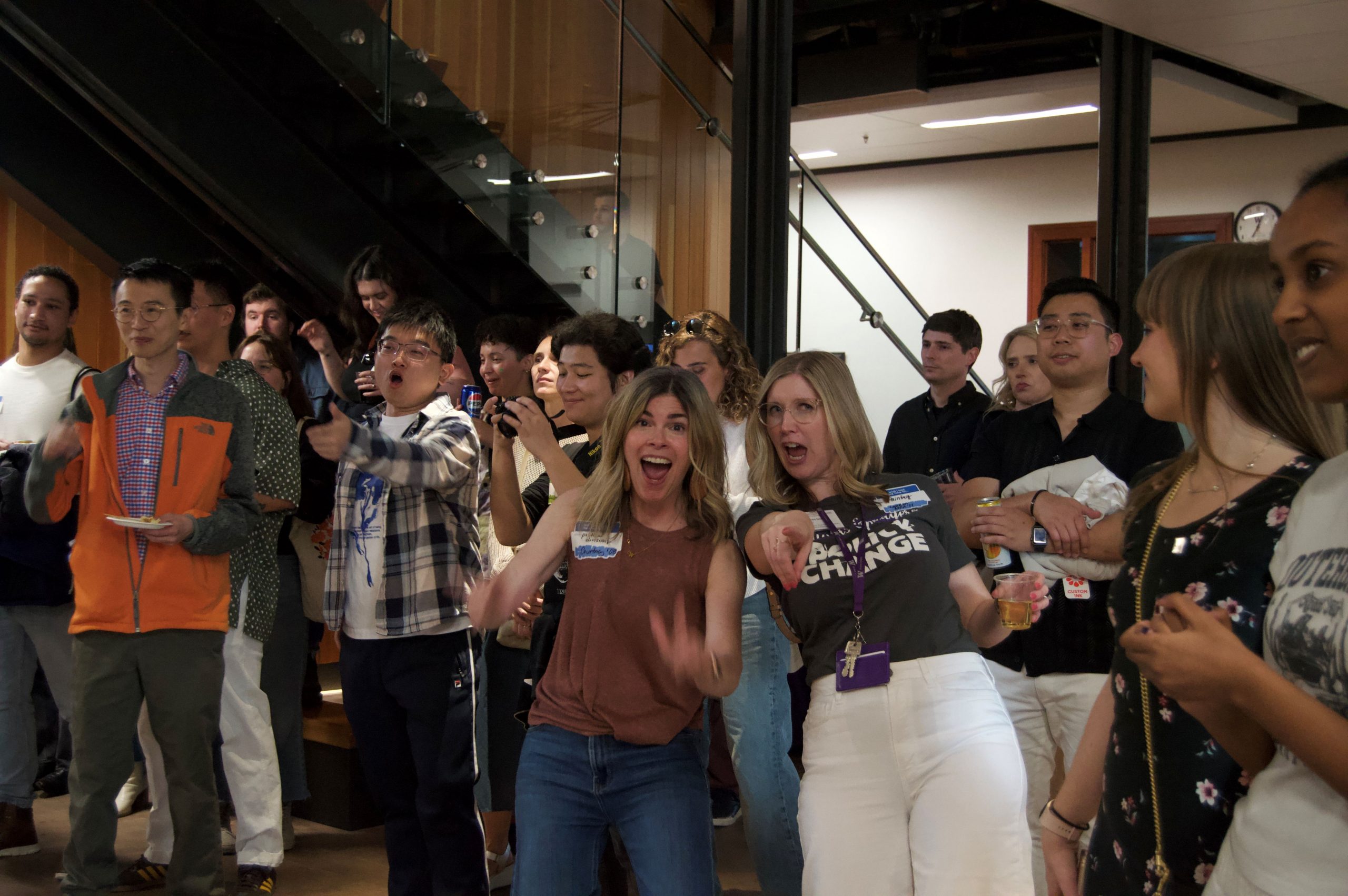 People celebrating at Party in Parrington