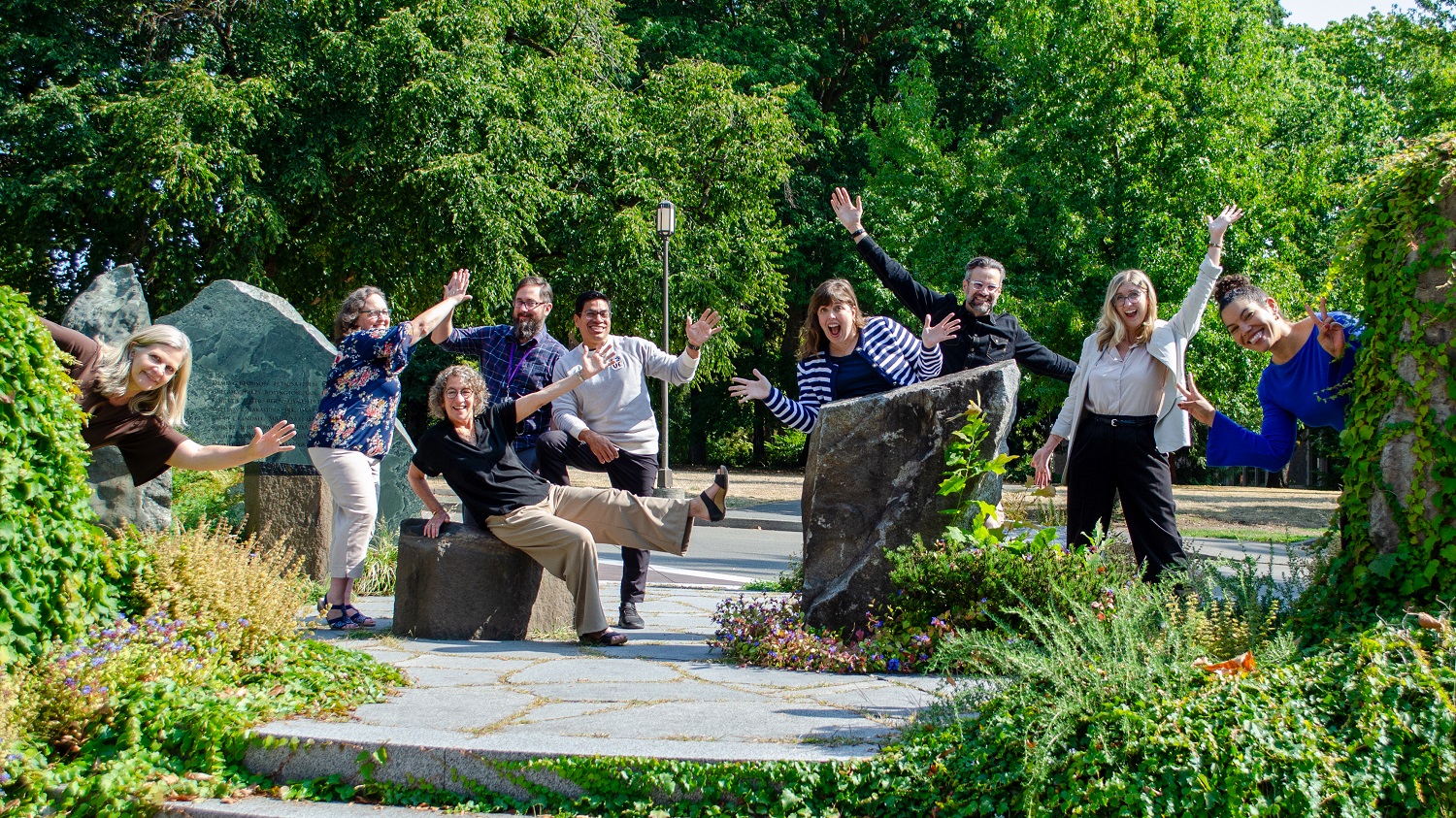Senior leadership team silly pose