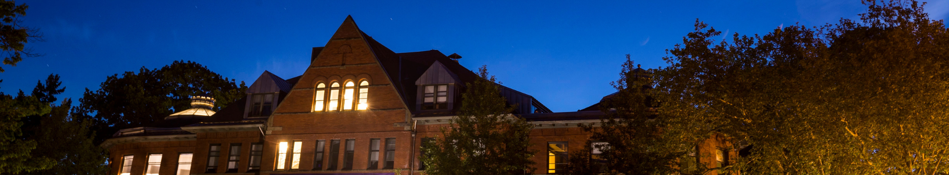 Parrington Hall at Night